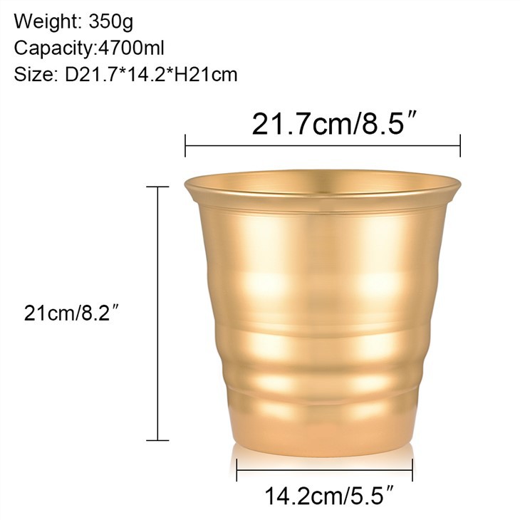 KLP - ALUC-061 - 4700ML Aluminum Ice Bucket